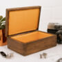 Personalised Wooden Anniversary Cufflink/Trinket Box, thumbnail 6 of 9