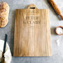 Personalised Large Natural Teak Chopping Board, thumbnail 3 of 7