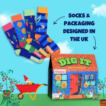 United Oddsocks Just Dig It Men's Gift Box Set, 5 of 8