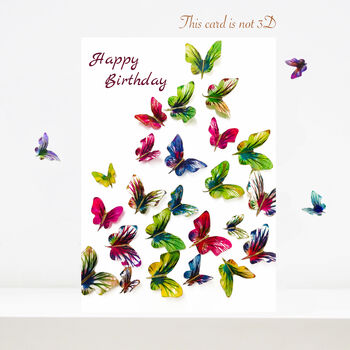 Two Butterfly Love Hearts Butterflies Anniversary Card, 6 of 10
