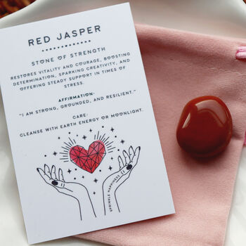 Red Jasper Tumblestone – Grounding Crystal Gift, 3 of 10