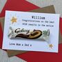 Personalised Gcse Exam Results Chocolate Galaxy Card, thumbnail 1 of 3