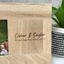Personalised Solid Oak Wooden Frame, thumbnail 3 of 5