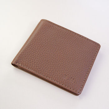 Personalised Pebble Grain Leather Wallet, 5 of 10