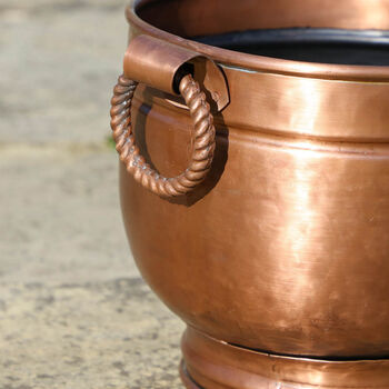 Copper Planter With Handles, 5 of 8