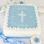 Filigree Cross Christening Or Baptism Cake Topper Kit, thumbnail 2 of 12