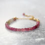 Pink And Green Sapphire Bracelet, thumbnail 9 of 12