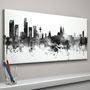 Liverpool Skyline Cityscape Black And White, thumbnail 1 of 5