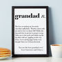 Gift For Grandad Personalised Grandad Definition Print, thumbnail 3 of 4