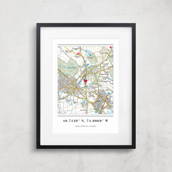 Our First Home Personalised UK Map Print, 7 of 12