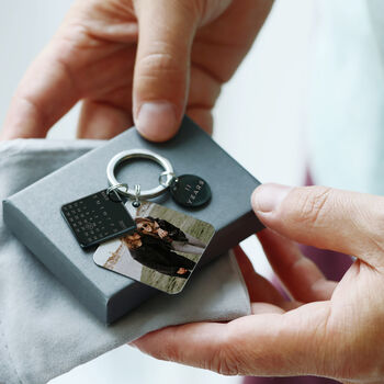 Engraved Anniversary Year Calendar Keyring, 2 of 7