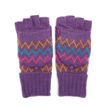 Zig Zag Colourful Gloves, 4 of 9