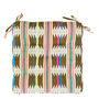 Colourful Ikat Woven Chair Pad, thumbnail 2 of 5