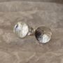 Small Textured Round Stud Earrings, thumbnail 6 of 12