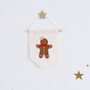 Gingerbread Banner Christmas Decoration, thumbnail 2 of 8