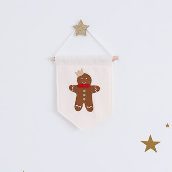 Gingerbread Banner Christmas Decoration, 2 of 8