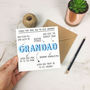 Personalised 'Things That Make You Grandad' Card, thumbnail 2 of 4
