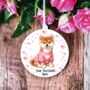 Personalised Pet Akita Dog Love Decoration, thumbnail 2 of 2