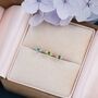 Extra Tiny Dotted Cluster Emerald Green Cz Stud Earrings, thumbnail 4 of 12