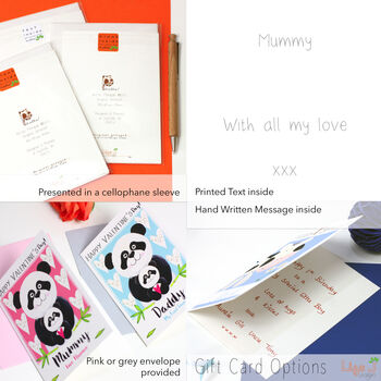 Personalised Panda Daddy Valentine's Card, 9 of 9