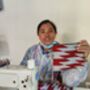 Nepali Dhaka Handwoven Pouch, Fairtrade, thumbnail 2 of 4