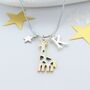 Kids Personalised Giraffe Necklace, thumbnail 1 of 2