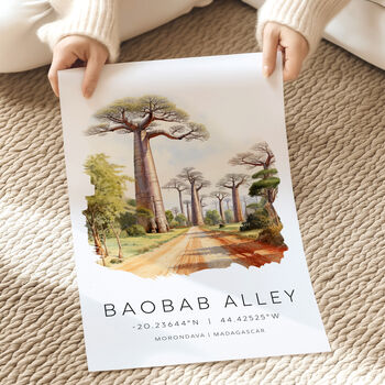 Madagascar Travel Print Of Baobab Alley, 2 of 7