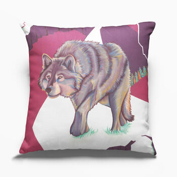 Wolf Animal Cushion, 3 of 12