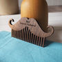 Personalised Wooden Beard And Moustache Comb, thumbnail 3 of 9
