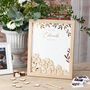 Foiled Gold Leaves Wedding Drop Top Frame Guest Book, thumbnail 1 of 3