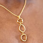 Volcan Necklace In 18ct Gold Vermeil, thumbnail 2 of 5