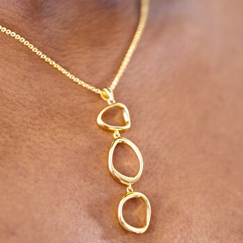 Volcan Necklace In 18ct Gold Vermeil, 2 of 5