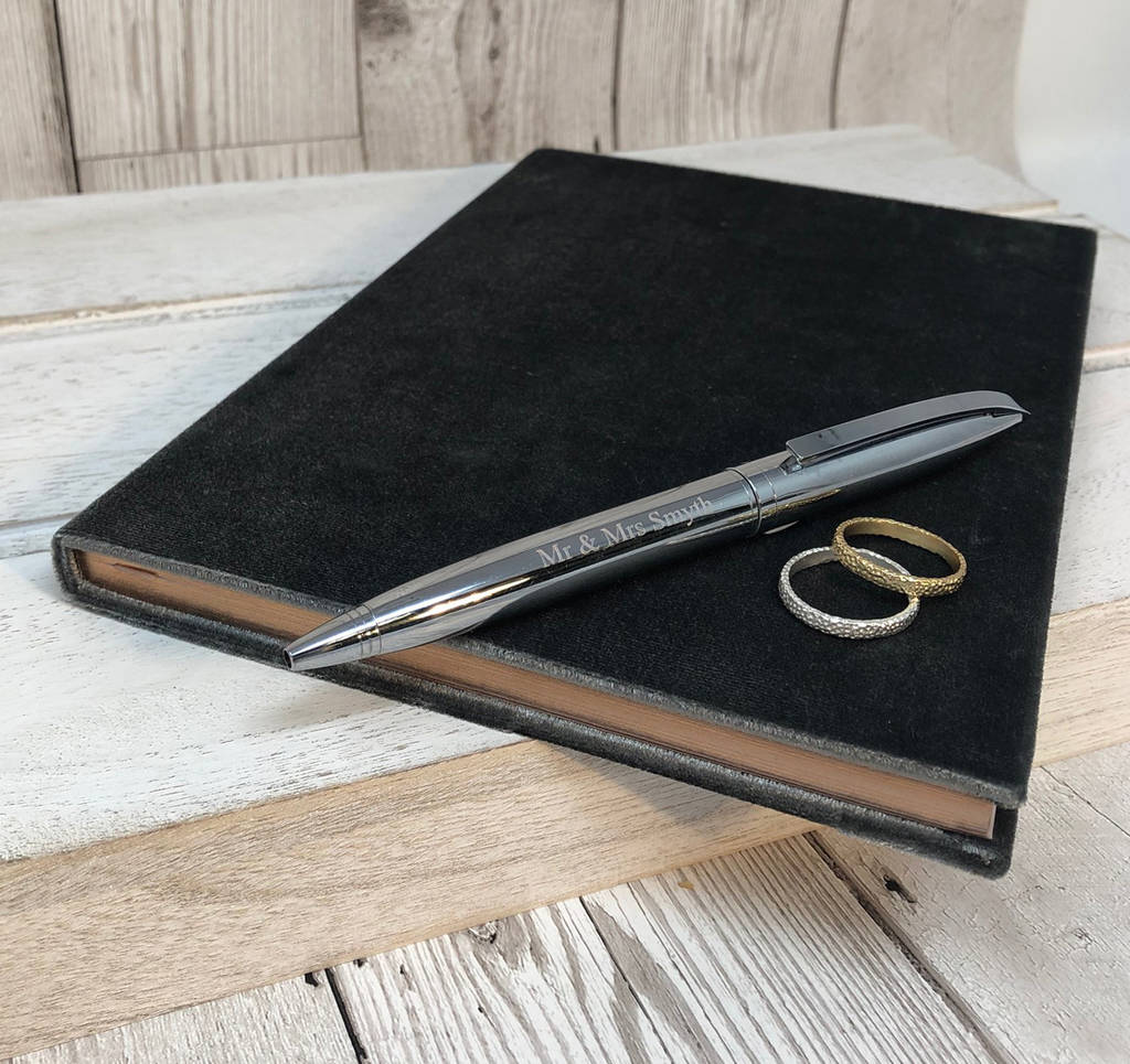 personalised wedding pen by lovethelinks | notonthehighstreet.com