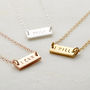 Personalised Mini Message Bar Necklace, thumbnail 5 of 7