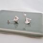 Sterling Silver Small Blossom Earrings, thumbnail 3 of 5
