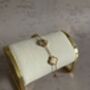 18 K Gold Plated Four Leaf Clover Bracelet, thumbnail 4 of 7
