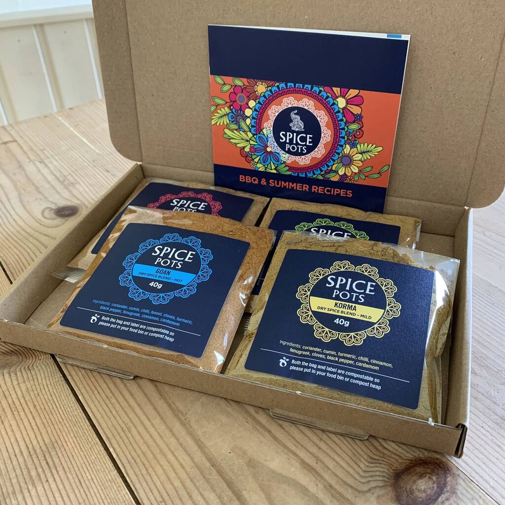spice pots letterbox bbq kit by spice pots