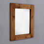 Chunky Old Wood Framed Mirror B, thumbnail 1 of 2