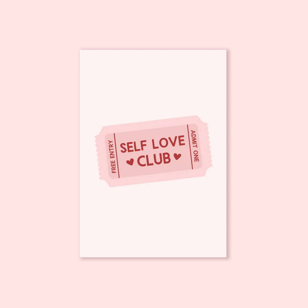 Self Love Club A5 Print By Quinn's Pins 