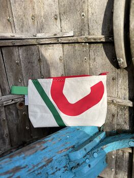No3 Small Upcycled Versatile Sailcloth Pouch, 8 of 9