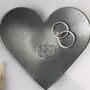 6th Anniversary Gift, Mini Decorative Iron Heart Dish With Smooth Metallic Finish, thumbnail 7 of 9