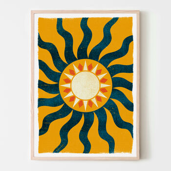 Apollo Contemporary Cornish Sun Art Print, 2 of 5