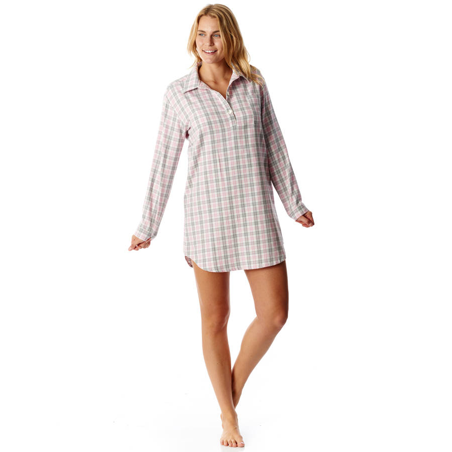 Womens Brushed Cotton Nightshirt By PJ Pan notonthehighstreet