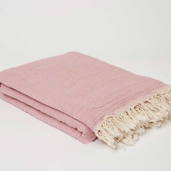 Beige Cotton Muslin Towel, 6 of 6