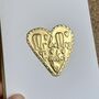 Handmade Personalised Gold Foil Mr And Mrs Wedding Card, thumbnail 6 of 7