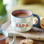 Contrast Checkerboard Ceramic Papa Mug, thumbnail 2 of 5