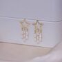 Monaco D’or Gold Star Pavé Crystal Waterfall Drop Earrings, thumbnail 1 of 3