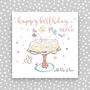 Happy Birthday Niece Card Cake Theme, thumbnail 1 of 3