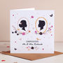Romantic Silhouette Mr And Mrs Card, thumbnail 1 of 3