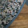 Lusk Blue Tweed Berry Lined Lampshades, thumbnail 2 of 9